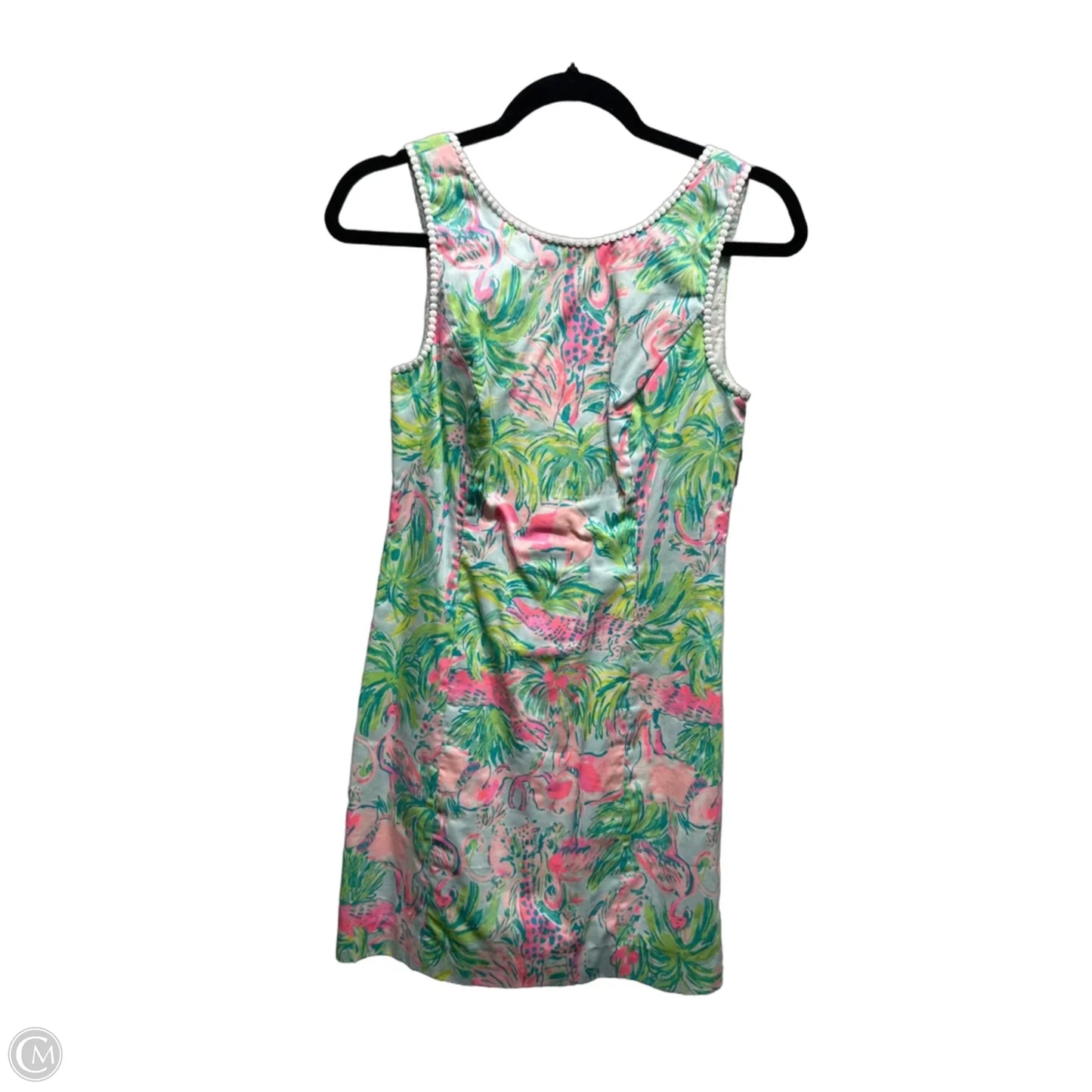 Dress Designer By Lilly Pulitzer In Green & Pink, Size: 0