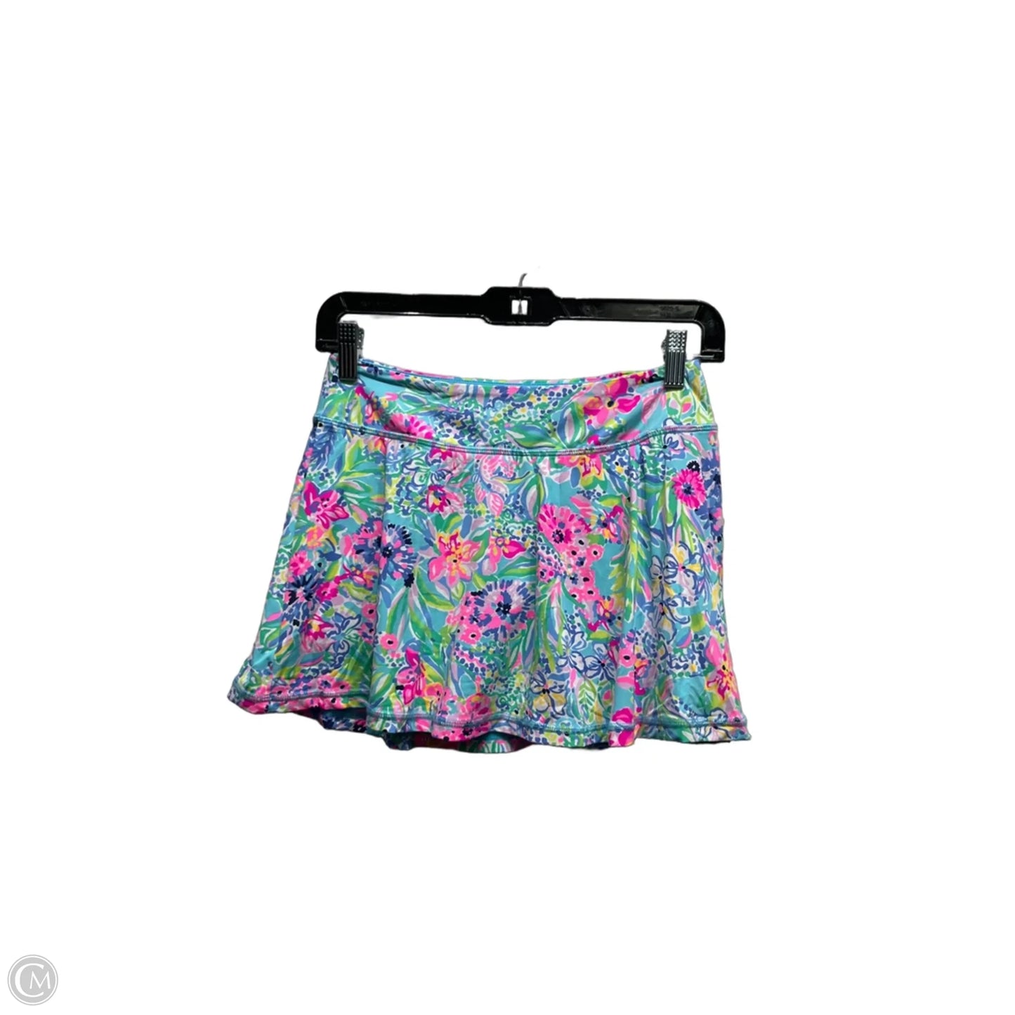 Skort Designer By Lilly Pulitzer In Green & Pink, Size: Xs