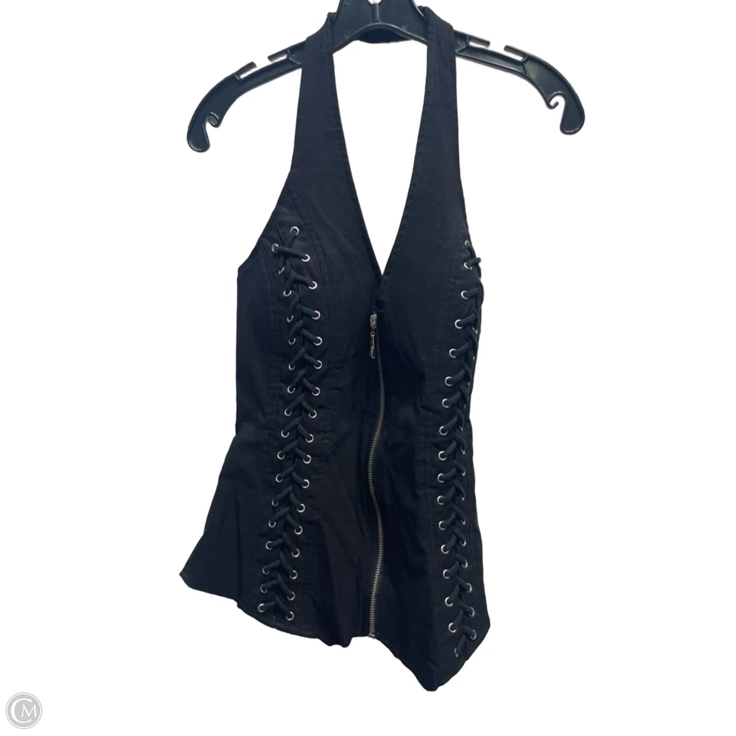 Top Sleeveless By LYDIA USA In Black, Size: L