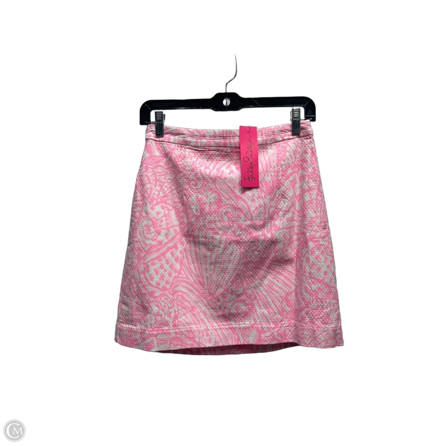 Skirt Designer By Lilly Pulitzer In Pink & White, Size: 2