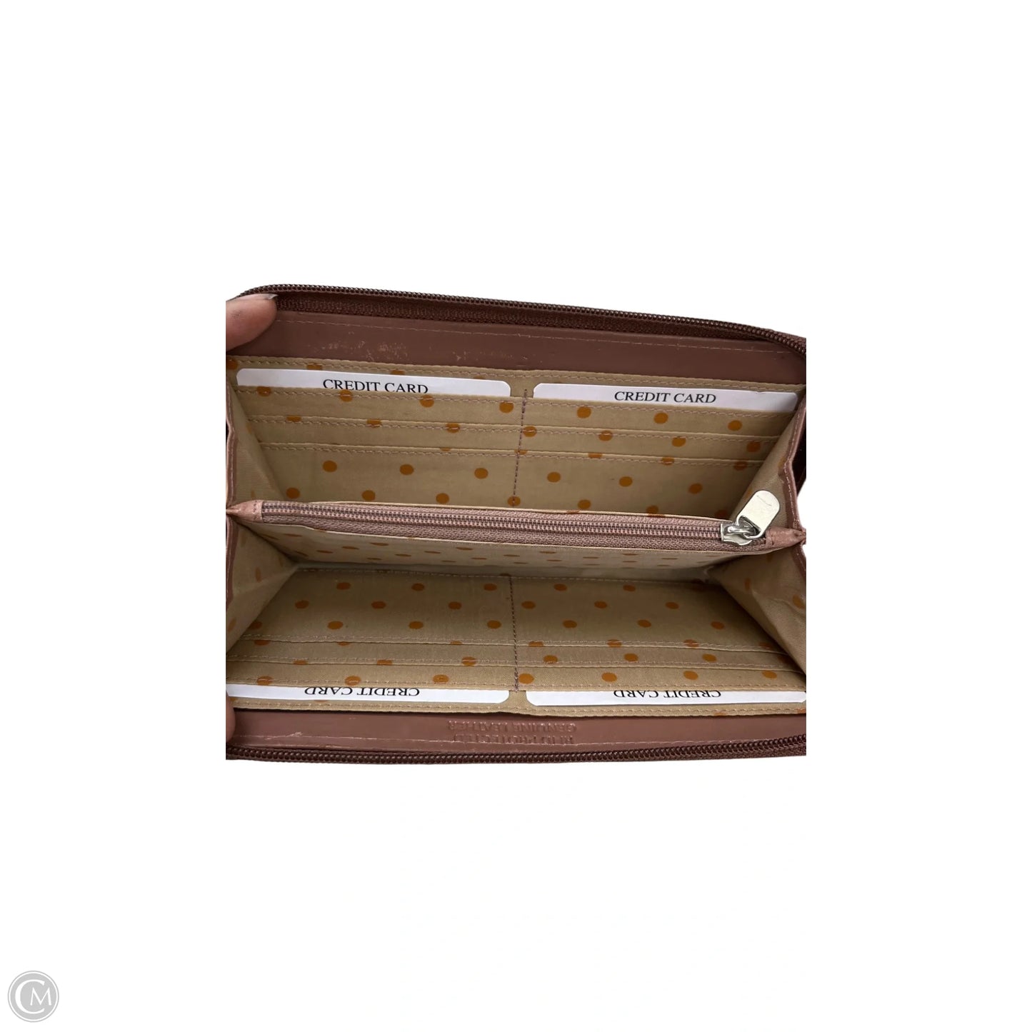 Wallet Leather By Clothes Mentor, Size: Medium