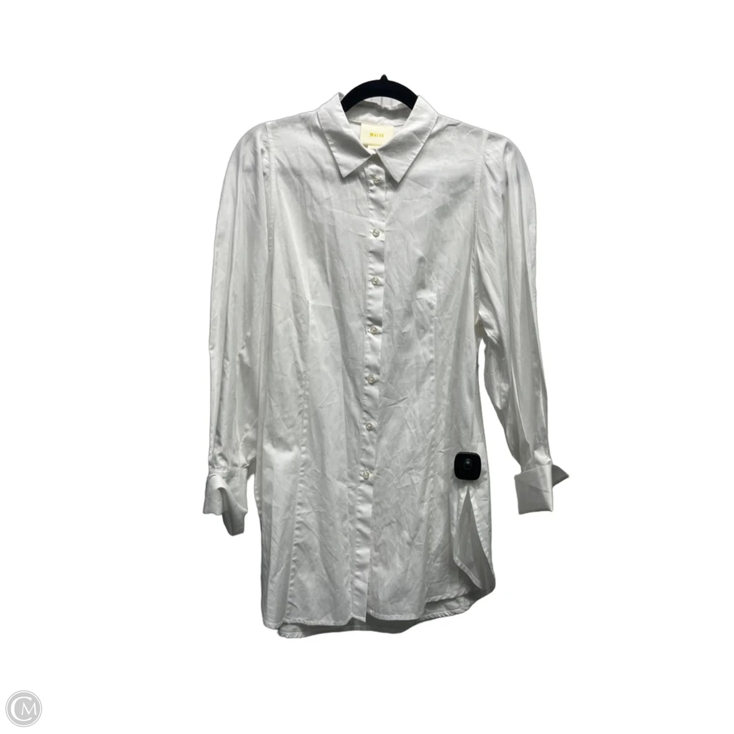 Top Long Sleeve By Maeve In White, Size: S