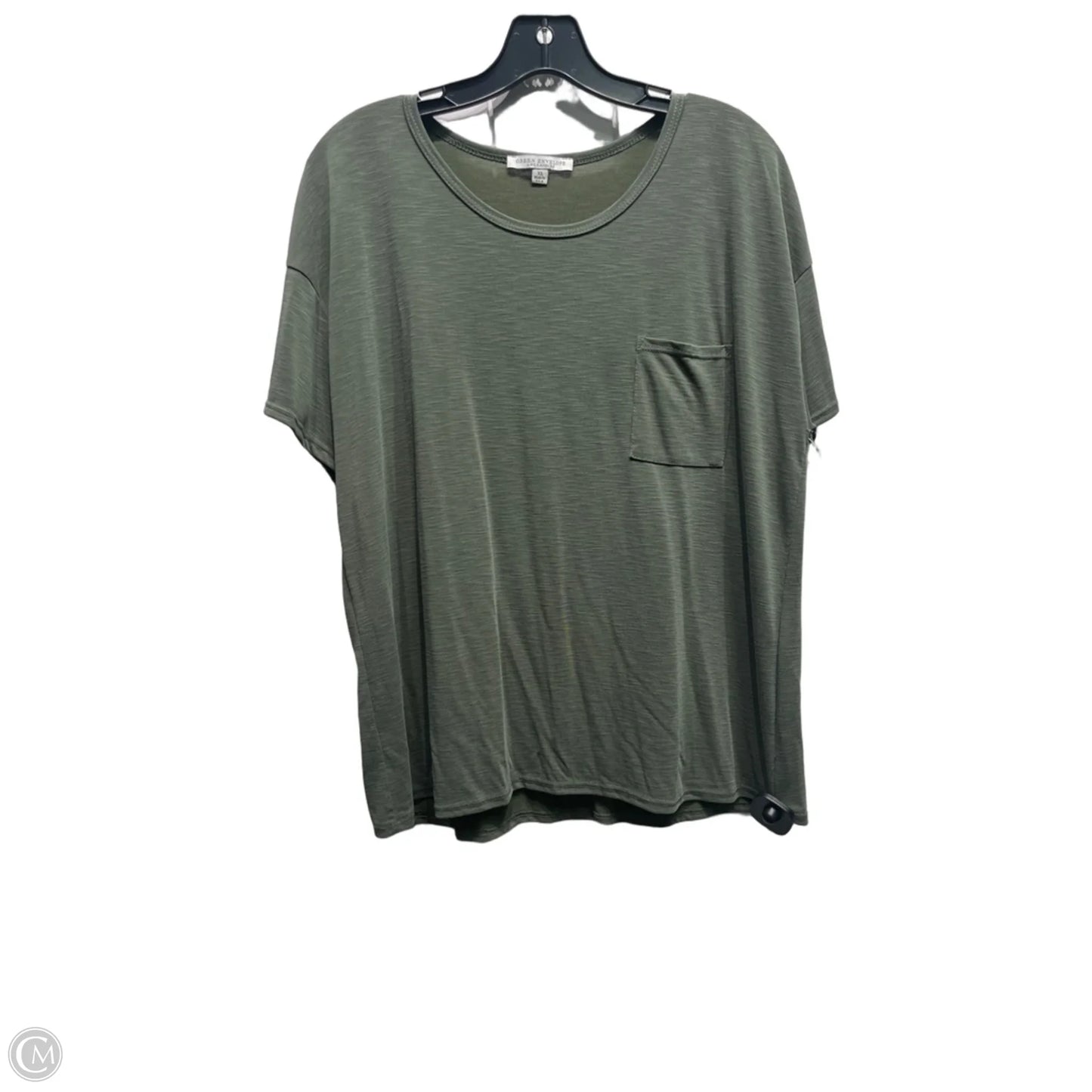 Top Short Sleeve By Green Envelope In Green, Size: Xl