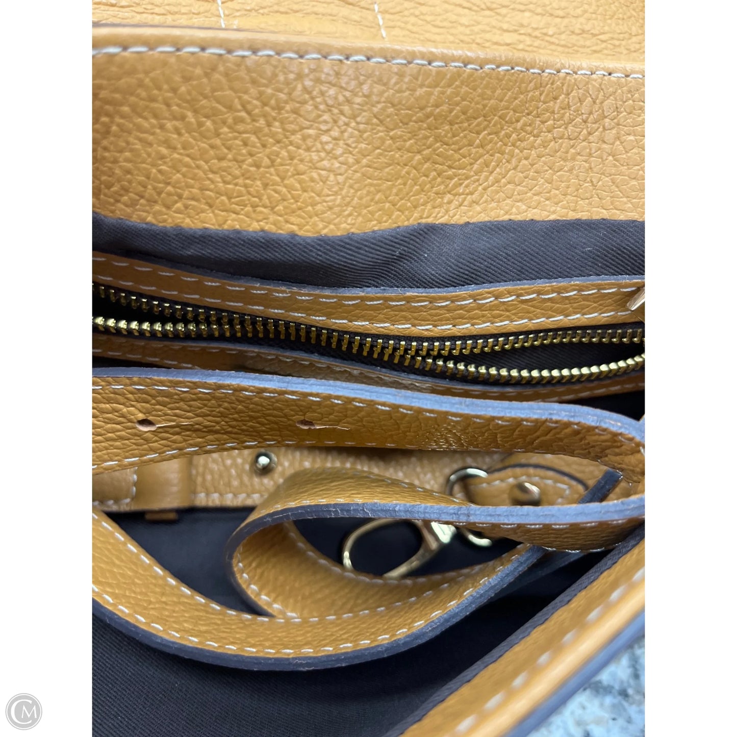 Crossbody Leather By Clothes Mentor, Size: Medium
