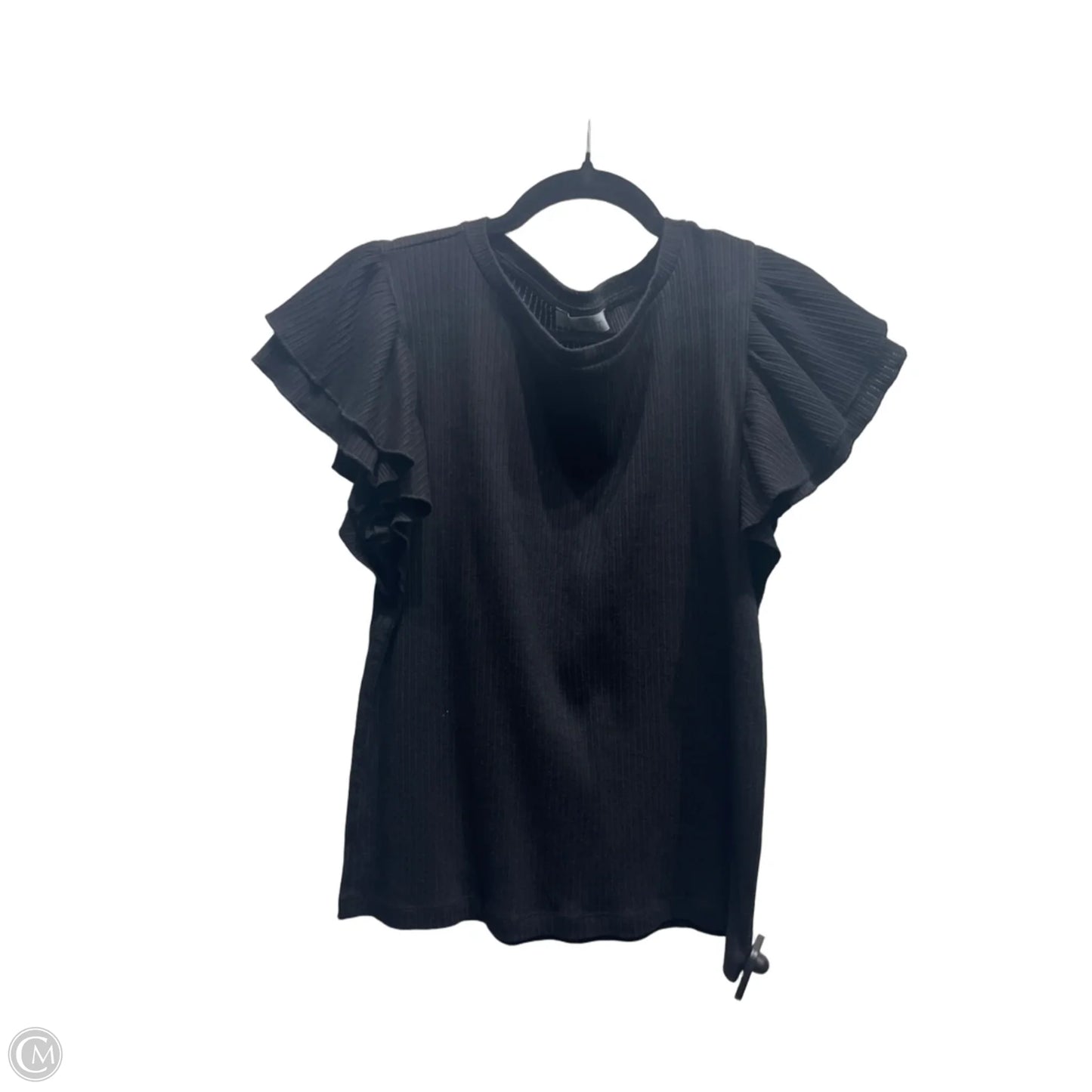 Top Short Sleeve By Loft In Black, Size: Xl