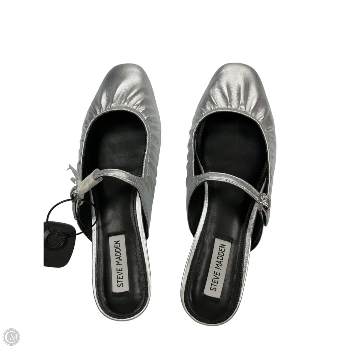 Shoes Flats By Steve Madden In Silver, Size: 9