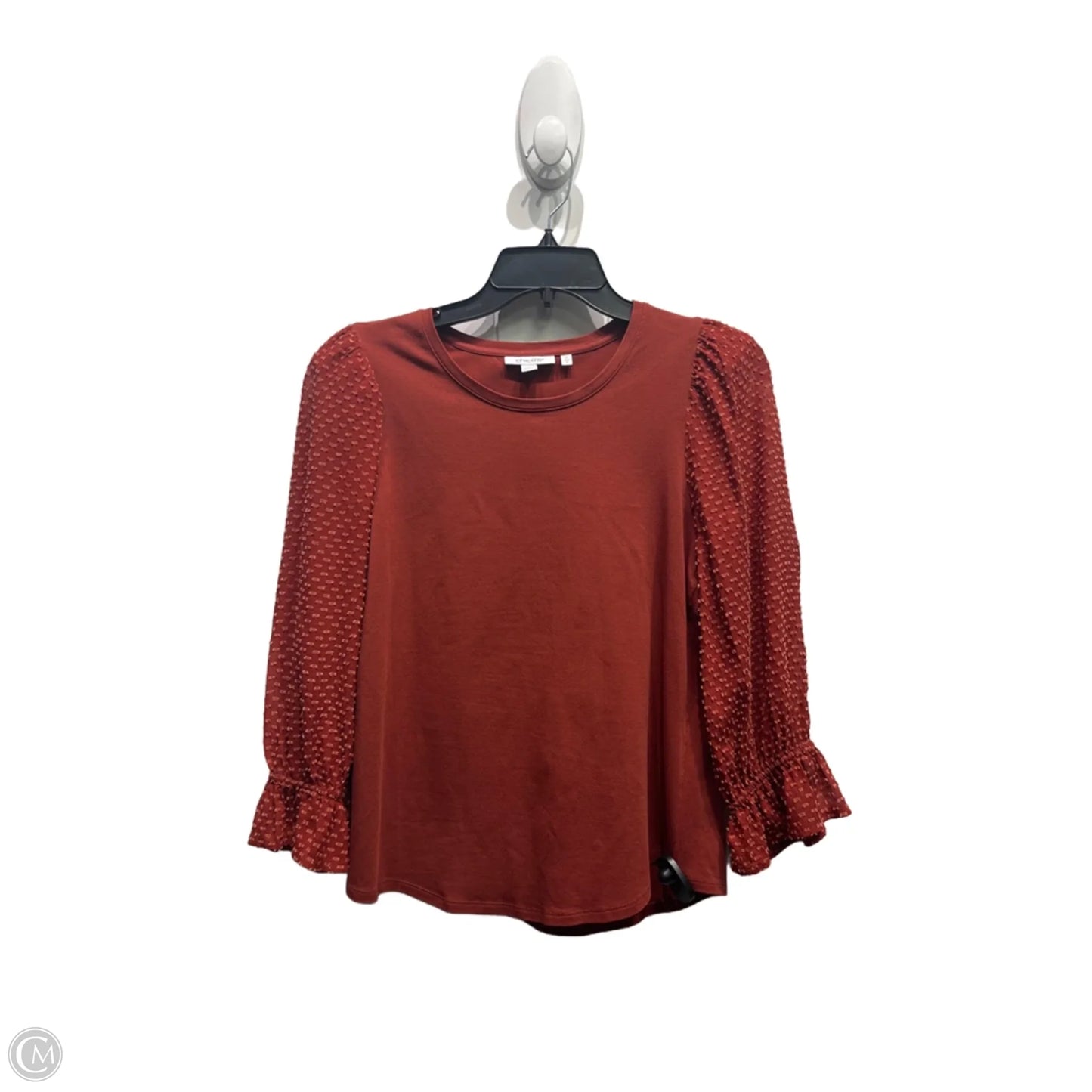 Top Long Sleeve By Chicos In Red, Size: S