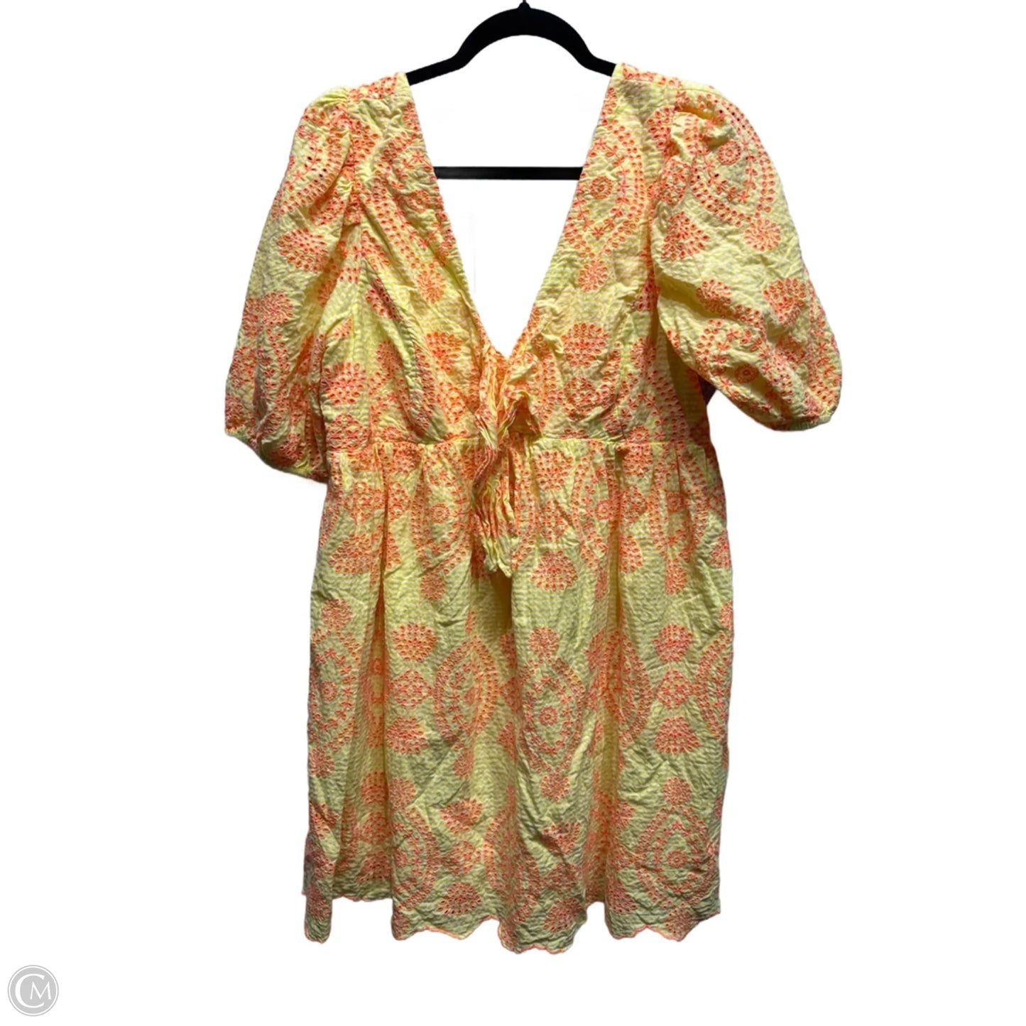 Dress Designer By Lilly Pulitzer In Orange & Yellow, Size: 16