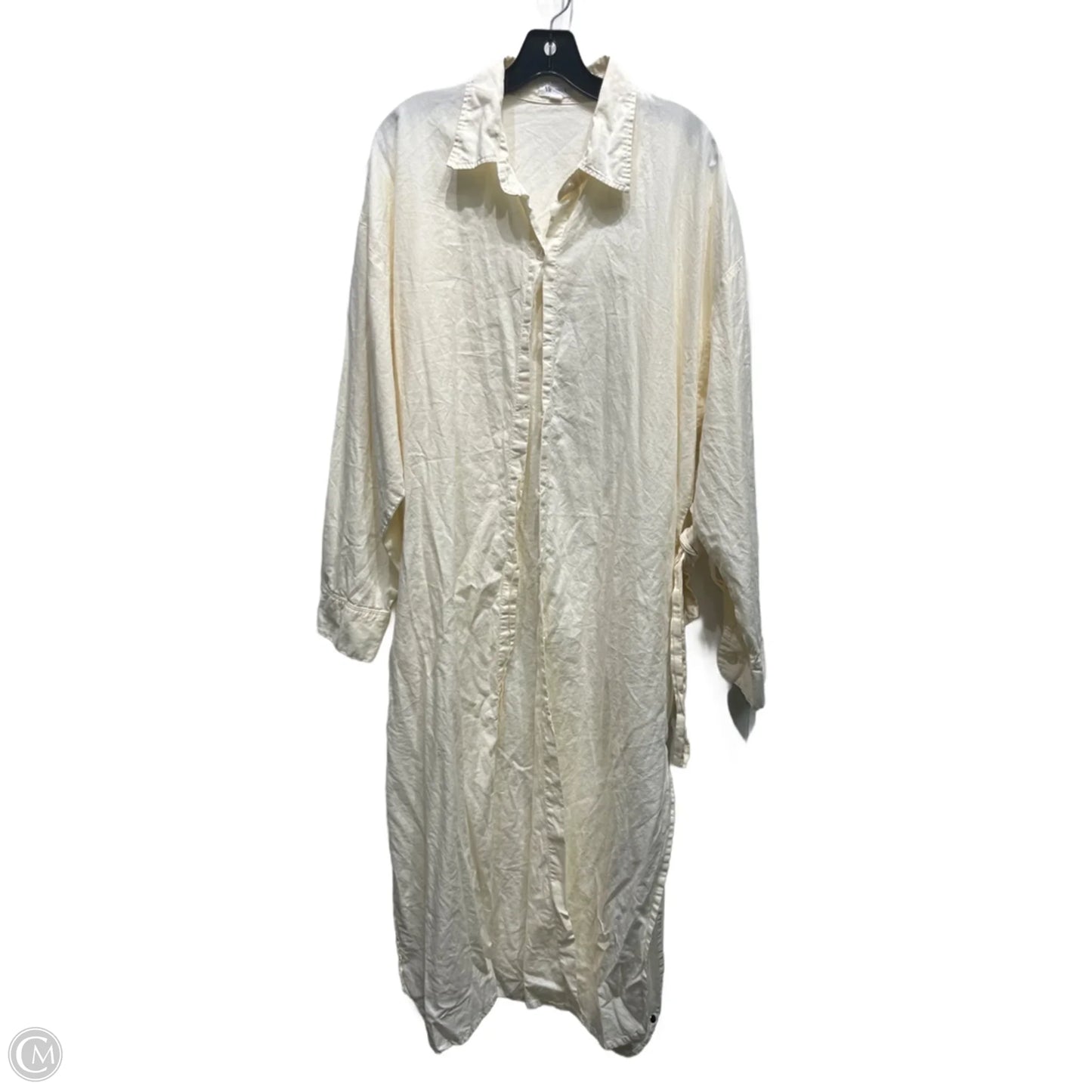 Dress Casual Midi By Vitamin A In Cream, Size: Xl