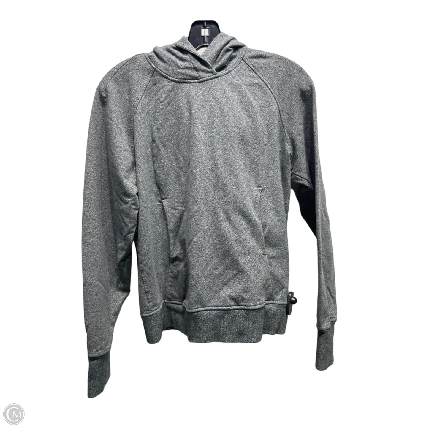 Athletic Sweatshirt Hoodie By Lululemon In Grey, Size: 2