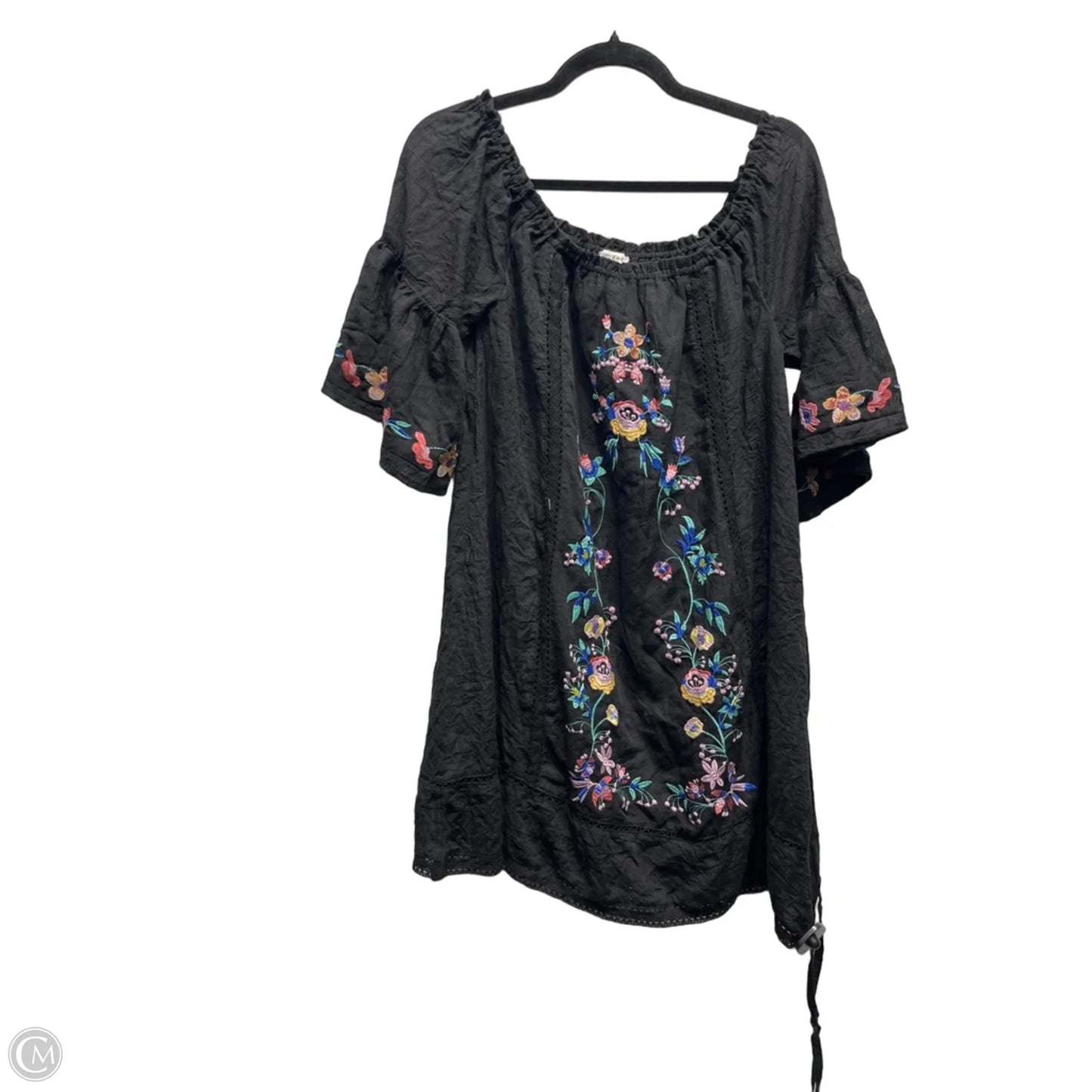 Dress Casual Short By Umgee In Black & Blue, Size: S