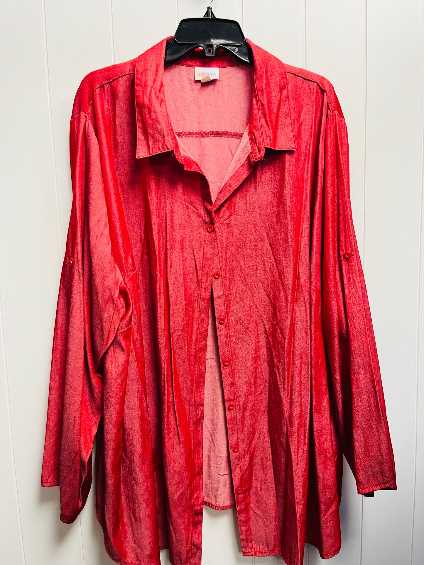 Top Long Sleeve By Lularoe Size: 3x