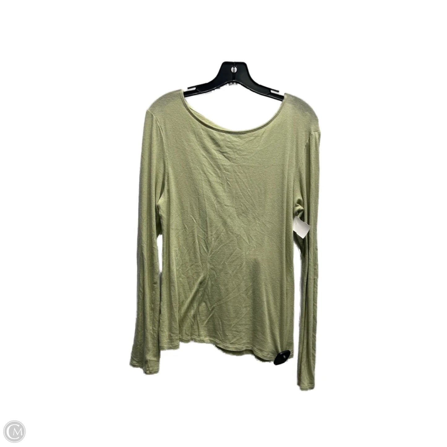Top Long Sleeve By Vince In Green, Size: L