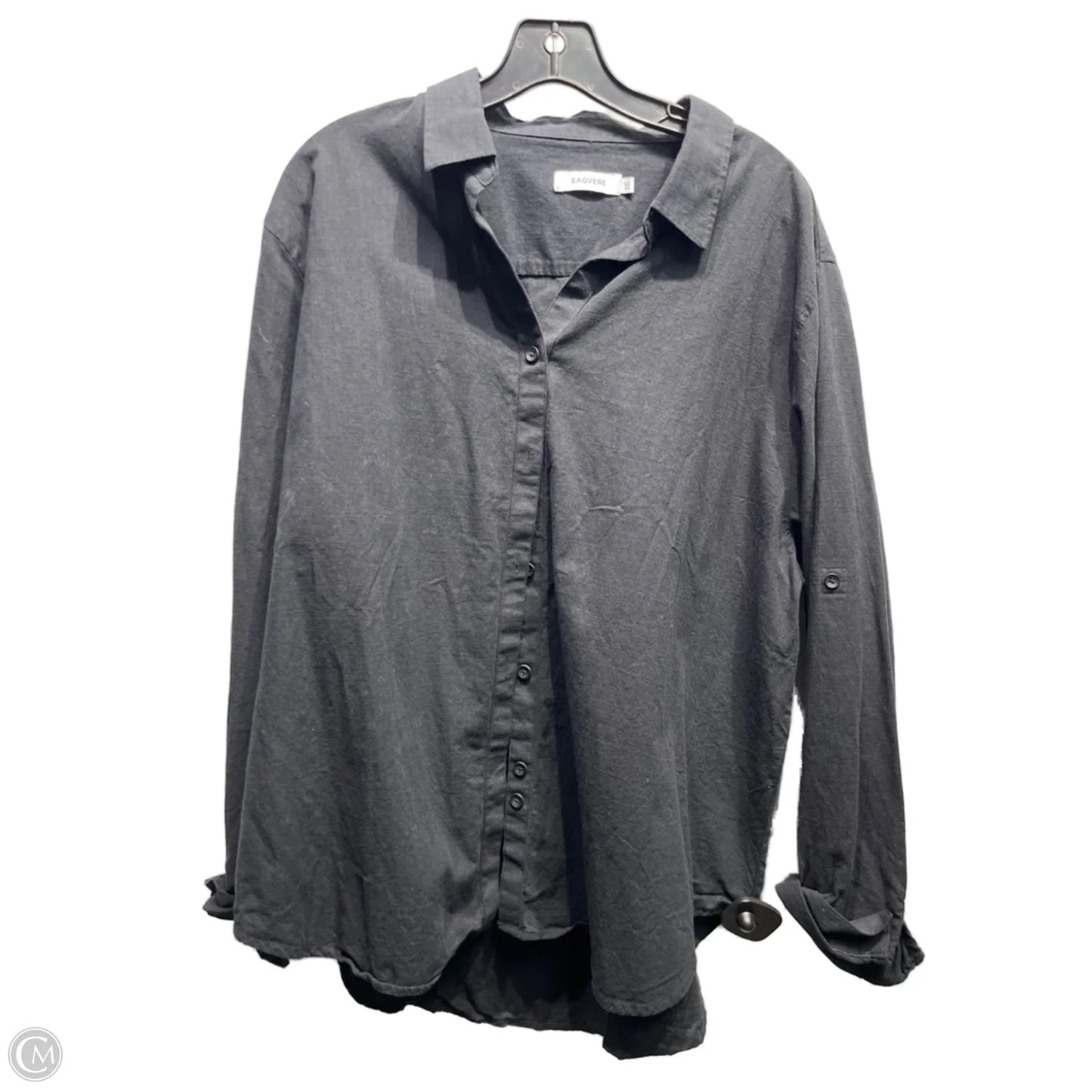 Top Long Sleeve By SAOVERE In Black, Size: Xxl