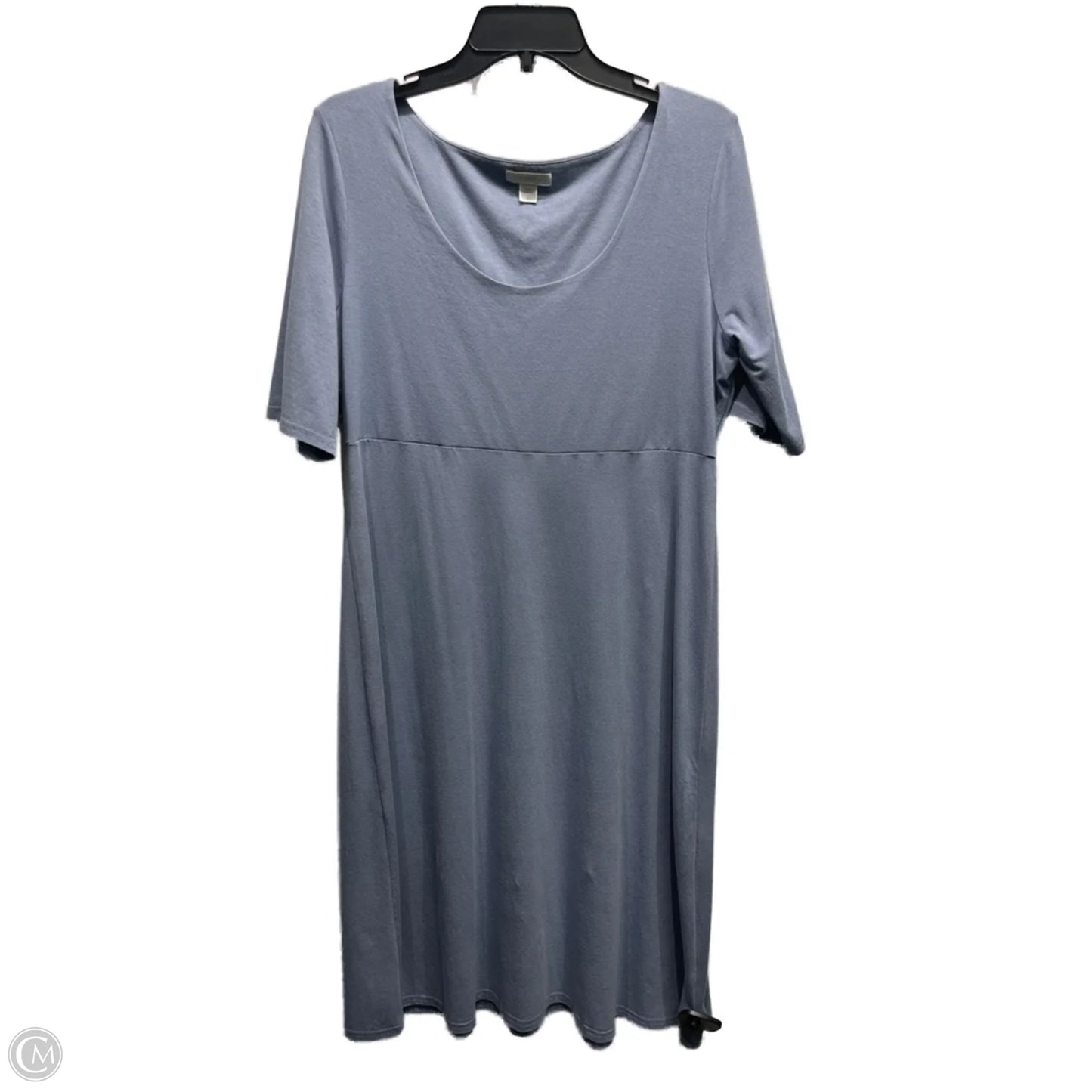 Dress Casual Midi By Garnet Hill In Blue, Size: L
