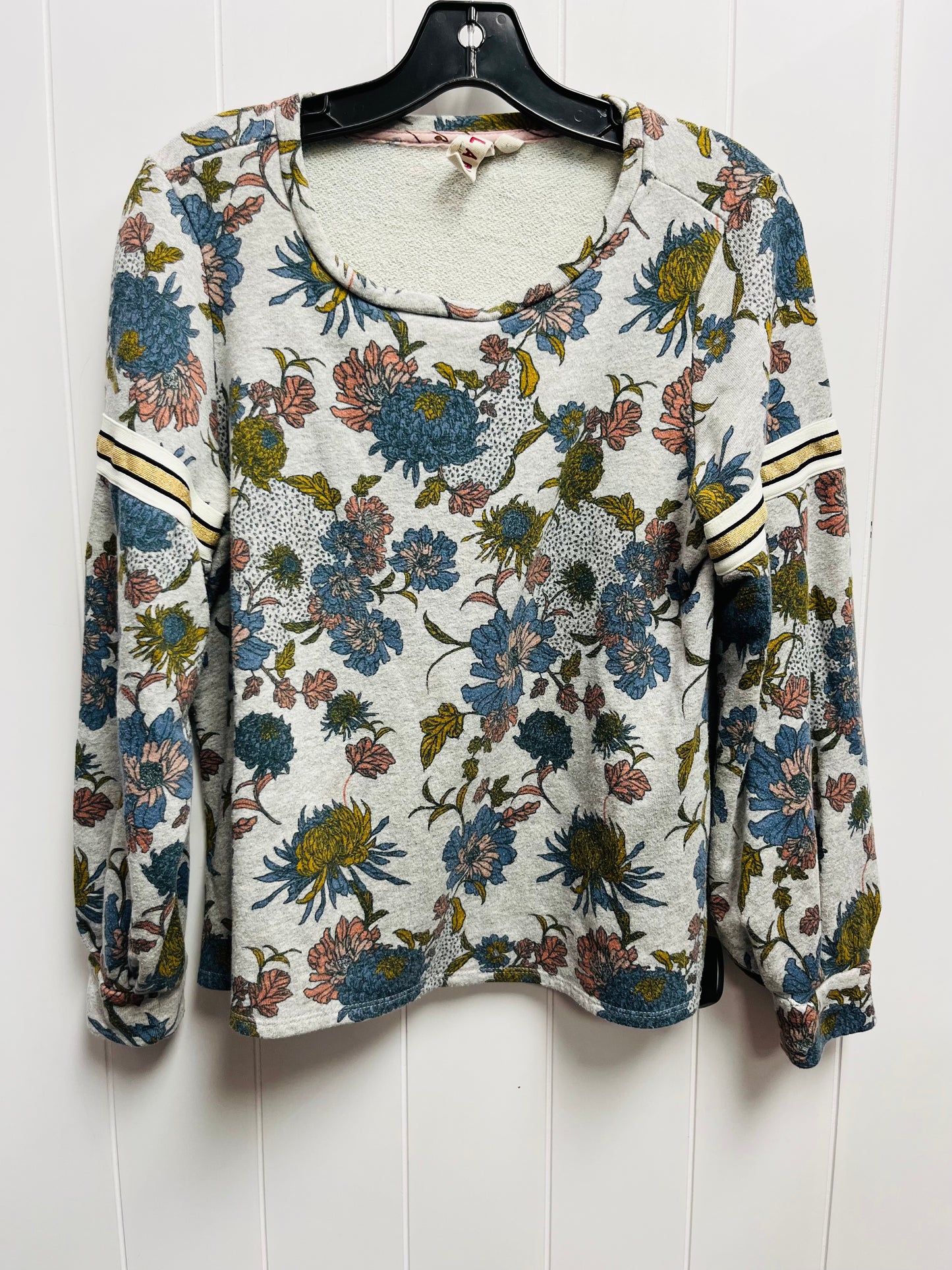 Sweatshirt Crewneck By Dolan Left Coast In Grey, Size: L