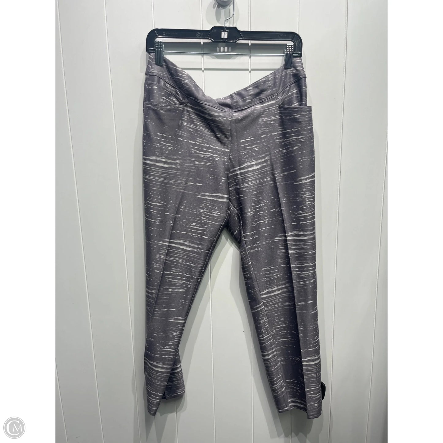 Athletic Pants By Adidas In Grey, Size: M