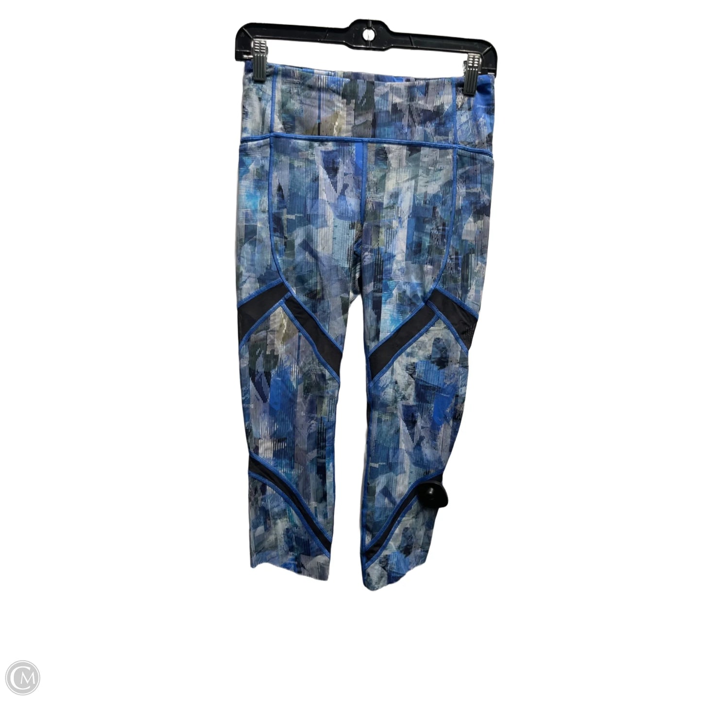Athletic Capris By Lululemon In Blue, Size: 6