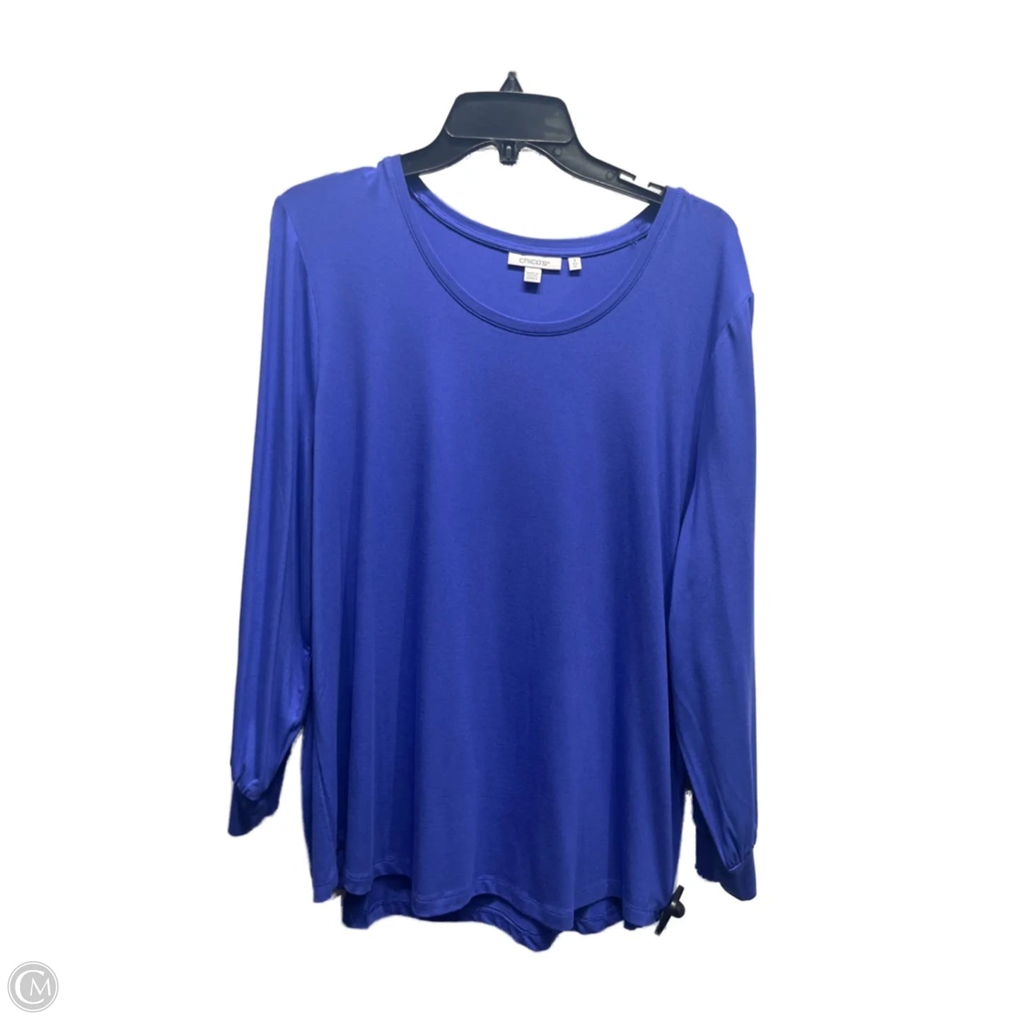 Top Long Sleeve Basic By Chicos In Purple, Size: Xl