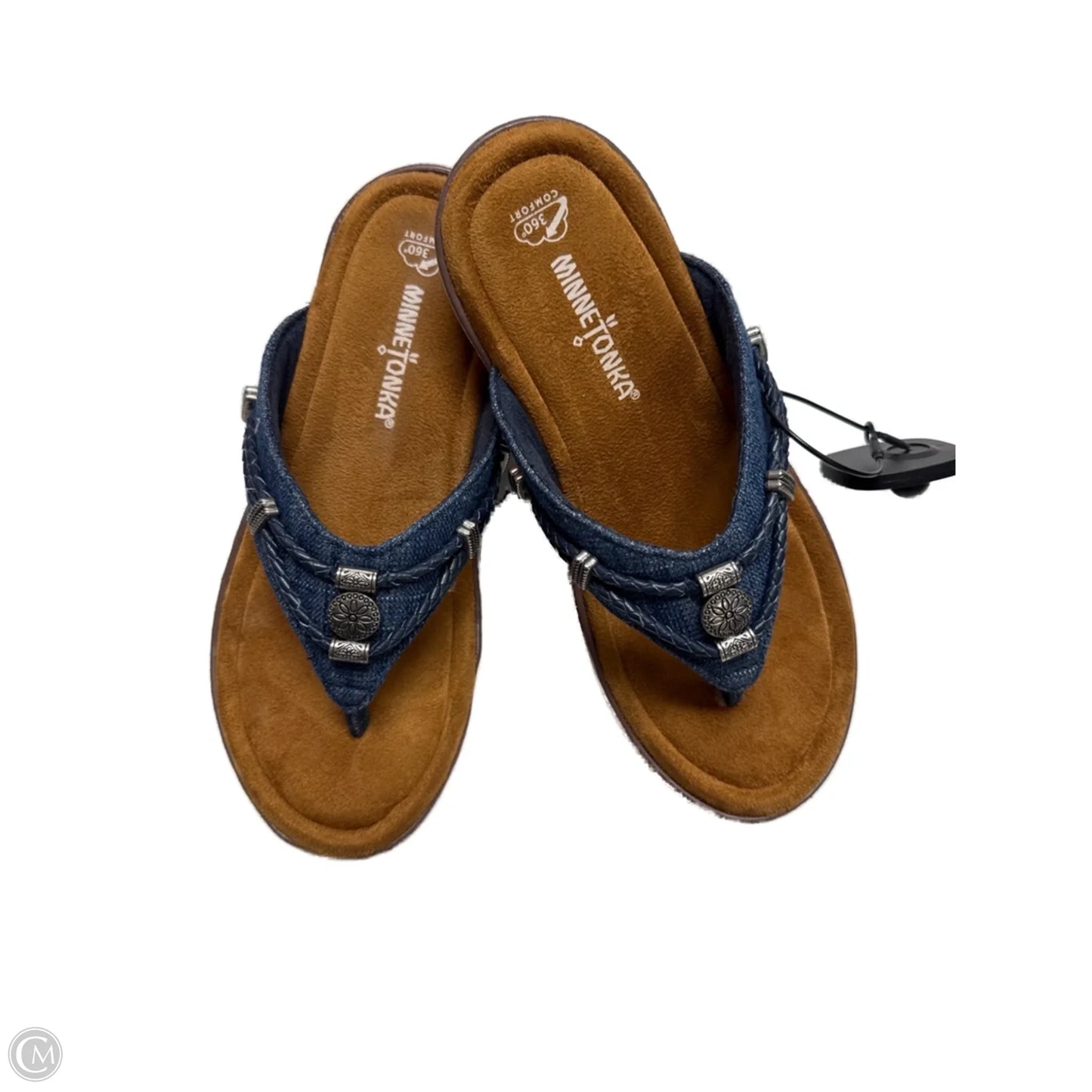 Sandals Flats By Minnetonka In Blue, Size: 7