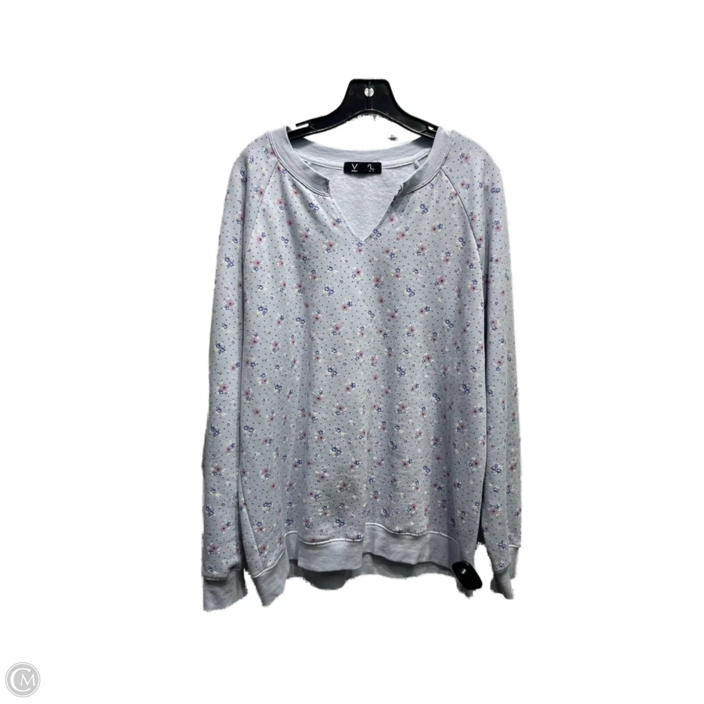 Sweatshirt Crewneck By VINYL In Blue, Size: L