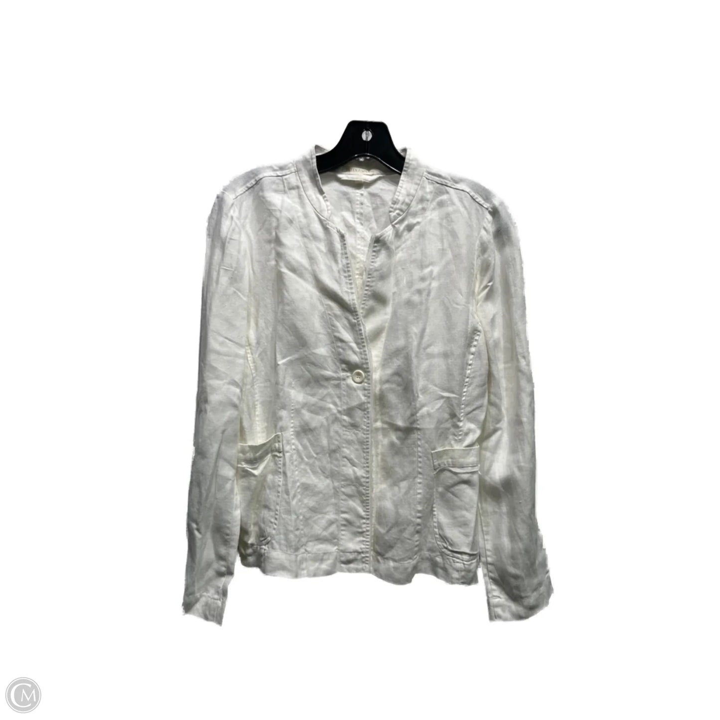 Blazer By Eileen Fisher In White, Size: S