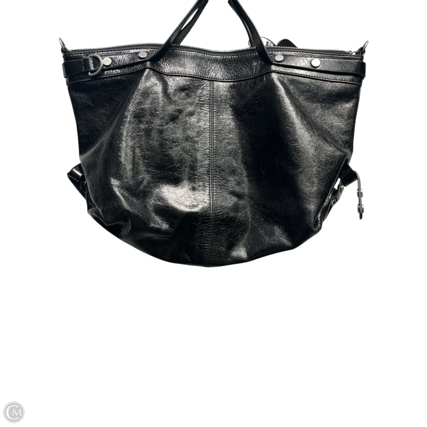 Handbag Leather By Treasure And Bond, Size: Medium