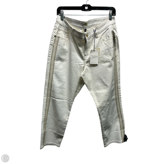 Jeans Cropped By Tommy Bahama In White Denim, Size: 12