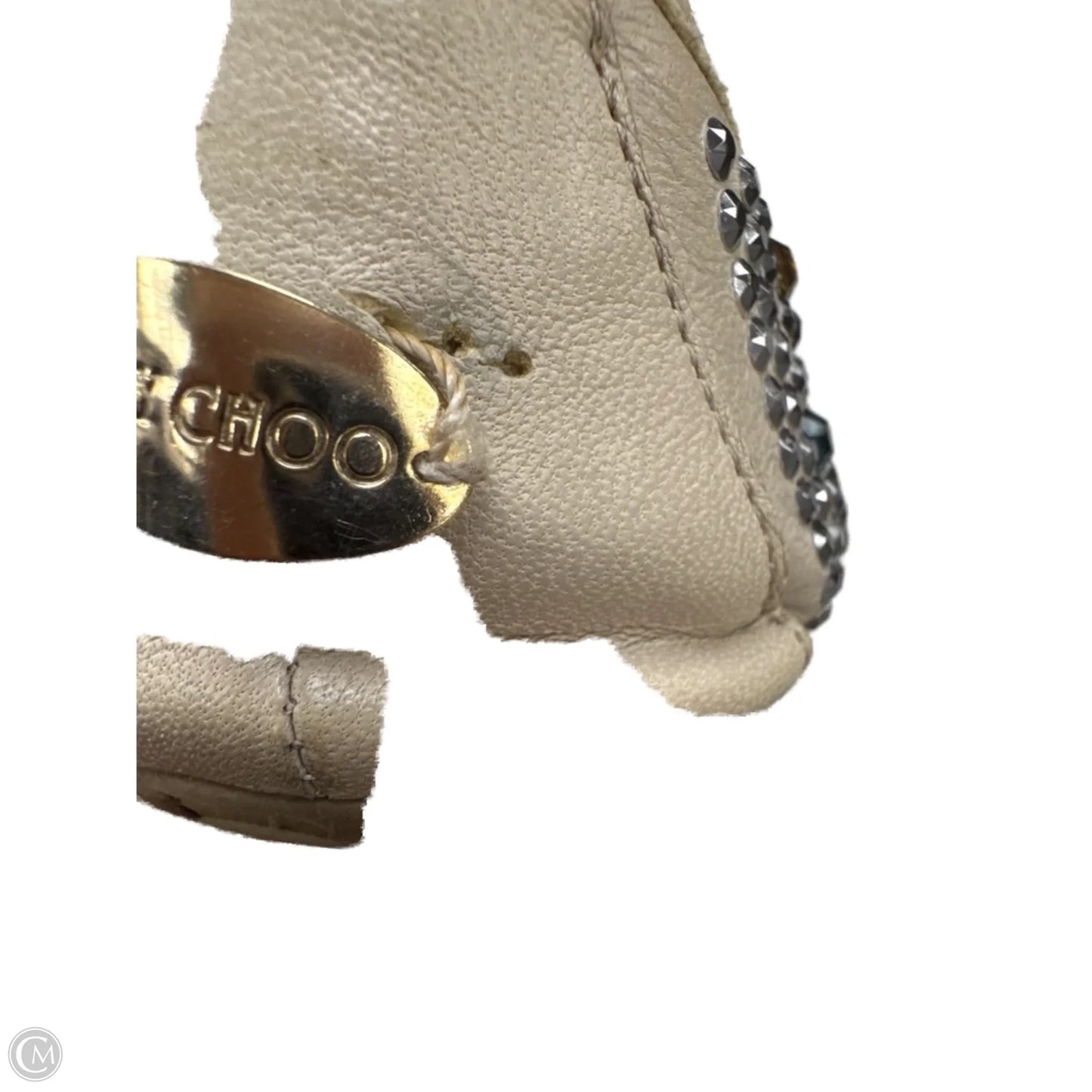 Shoes Luxury Designer By Jimmy Choo In Gold, Size: 7.5