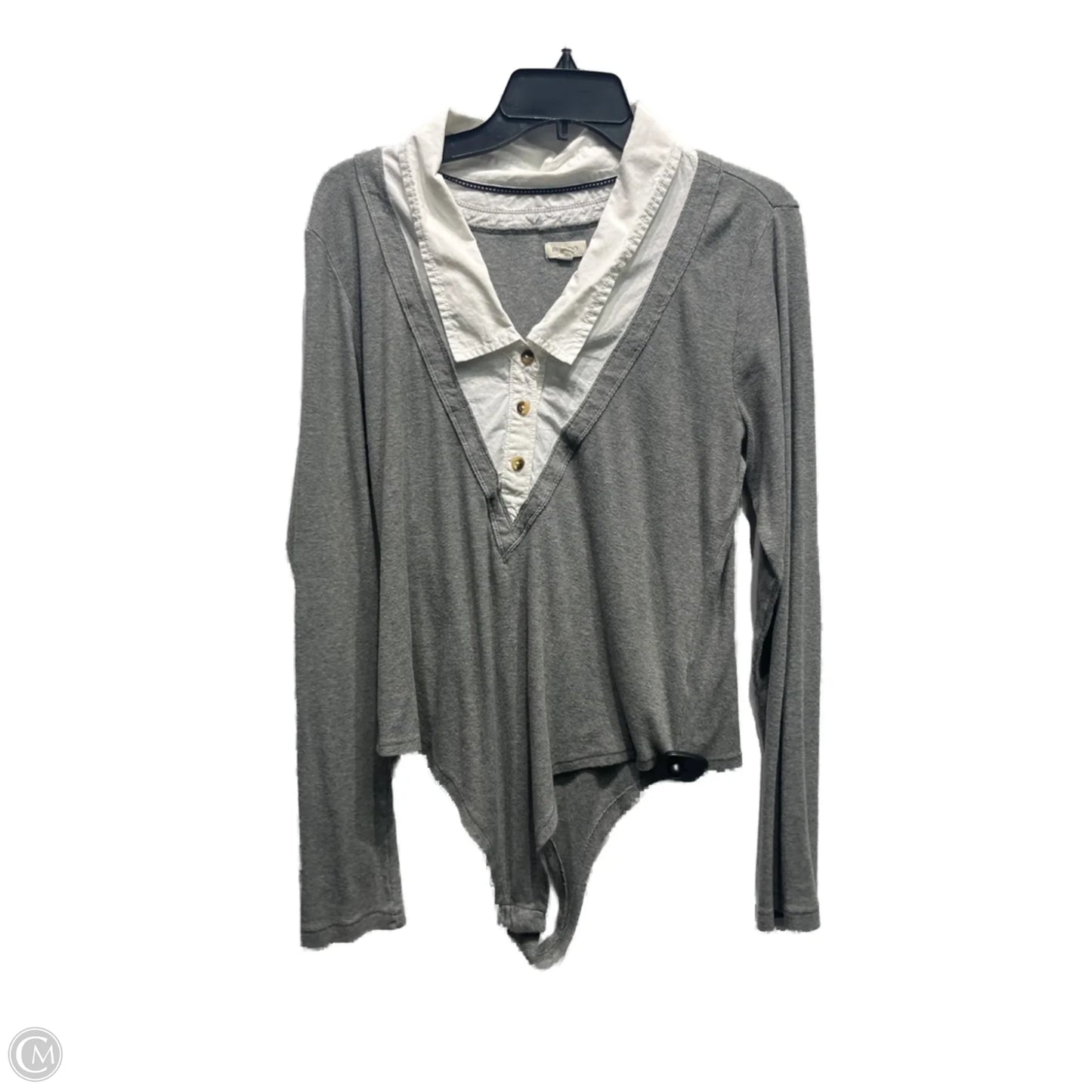 Bodysuit By Pilcro In Grey, Size: Xl