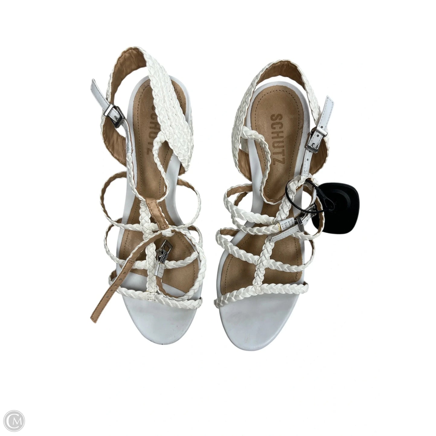 Sandals Heels Wedge By Schutz In White, Size: 7