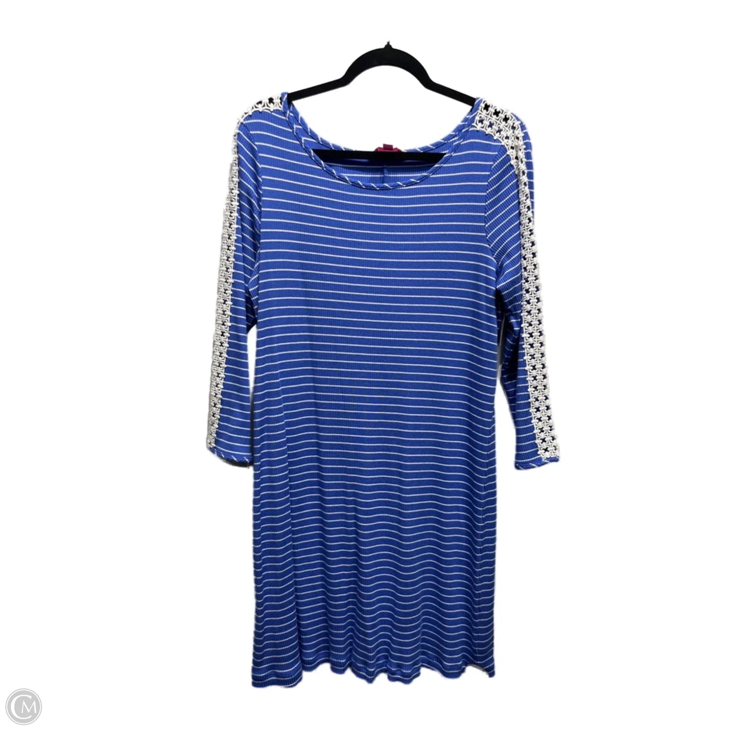 Dress Designer By Lilly Pulitzer In Blue & White, Size: Xl