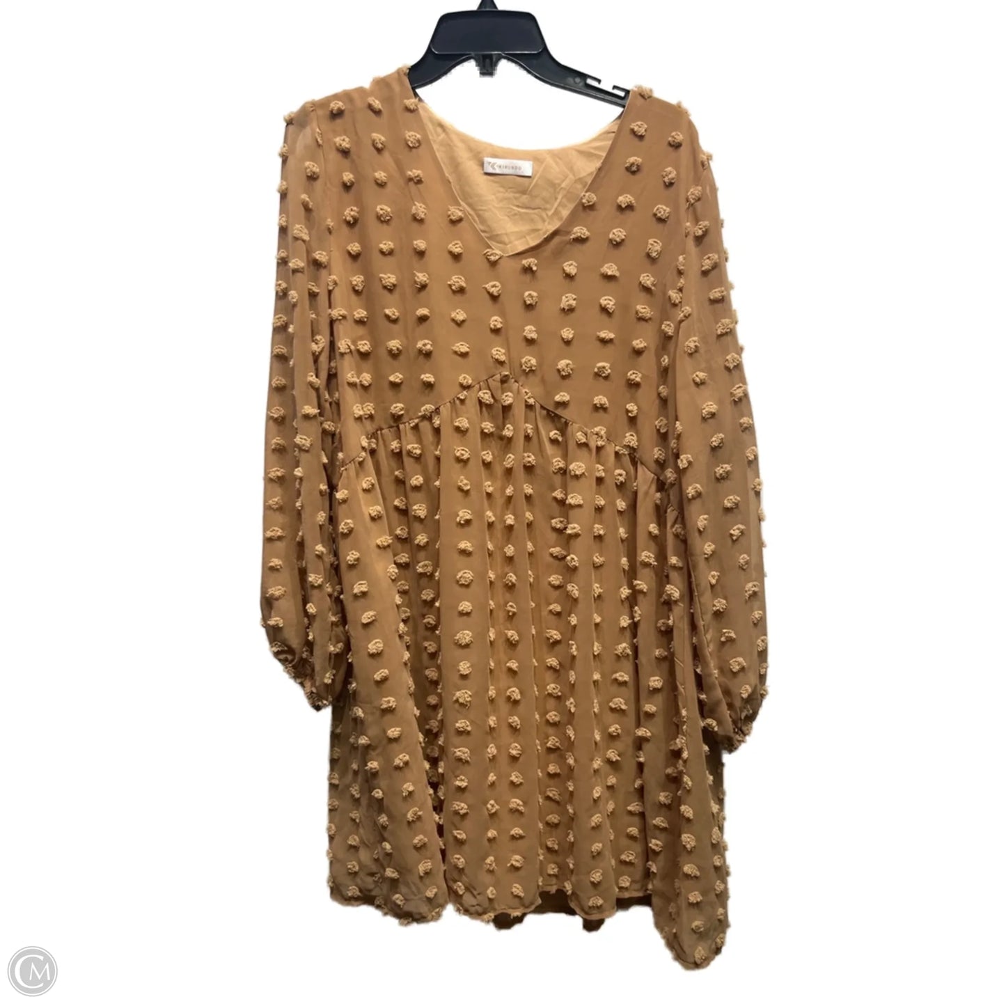 Dress Casual Short By Kirundo In Brown, Size: L