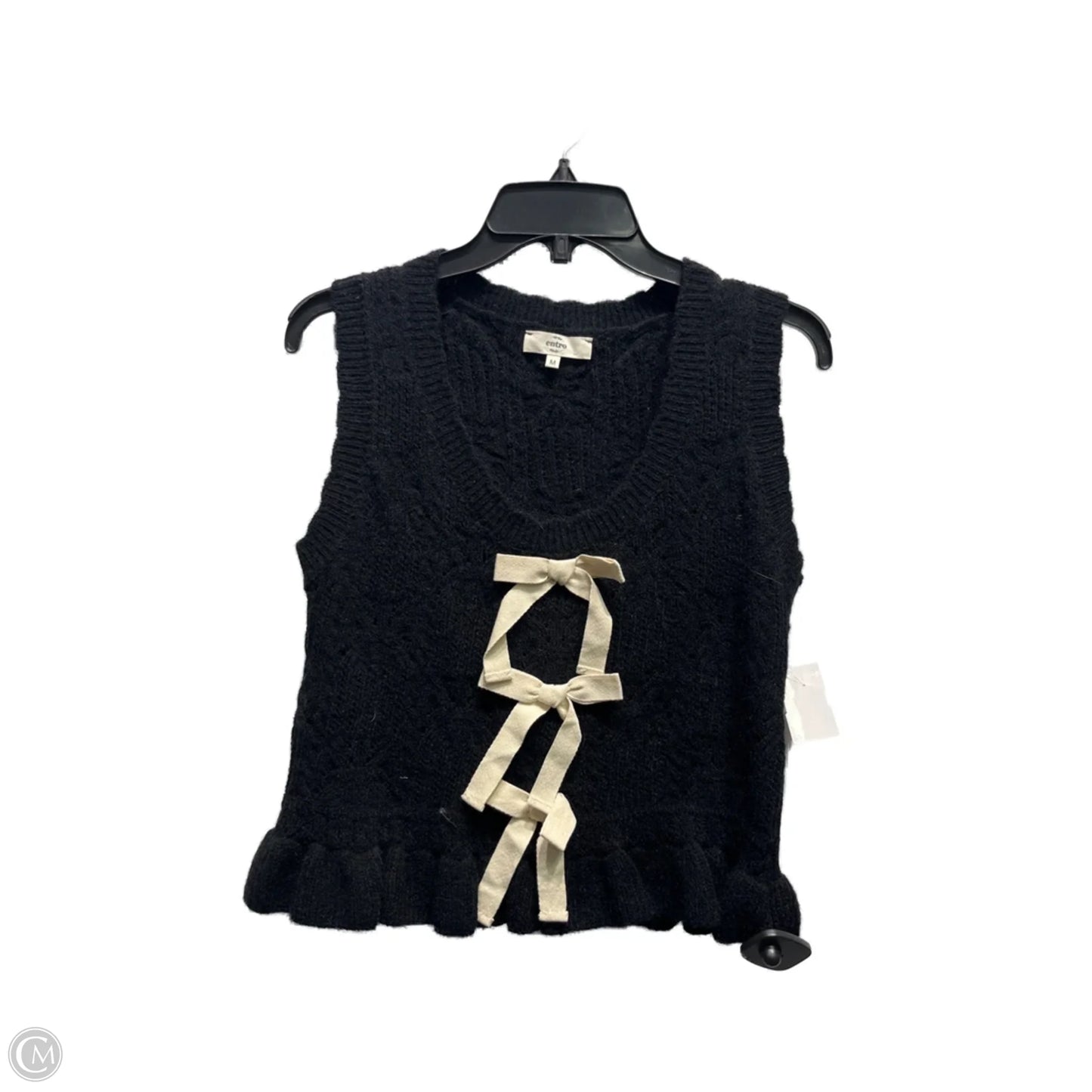 Top Sleeveless By Entro In Black, Size: M