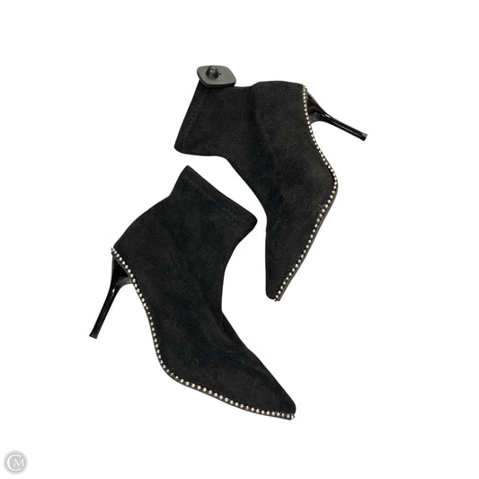 Boots Ankle Heels By Clothes Mentor In Black, Size: 9