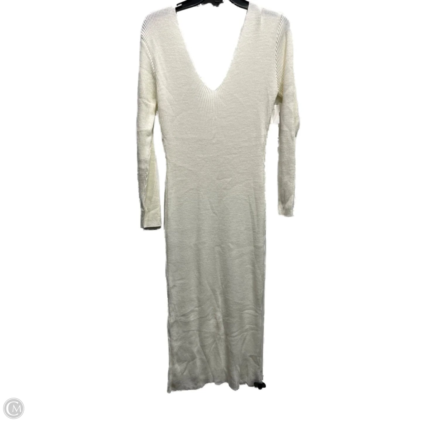 Dress Sweater By Boohoo Boutique In Cream, Size: M