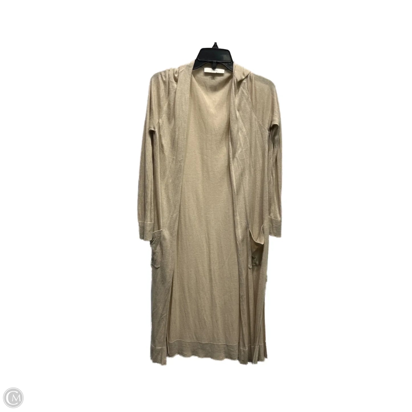 Sweater Cardigan By Loft In Tan, Size: S