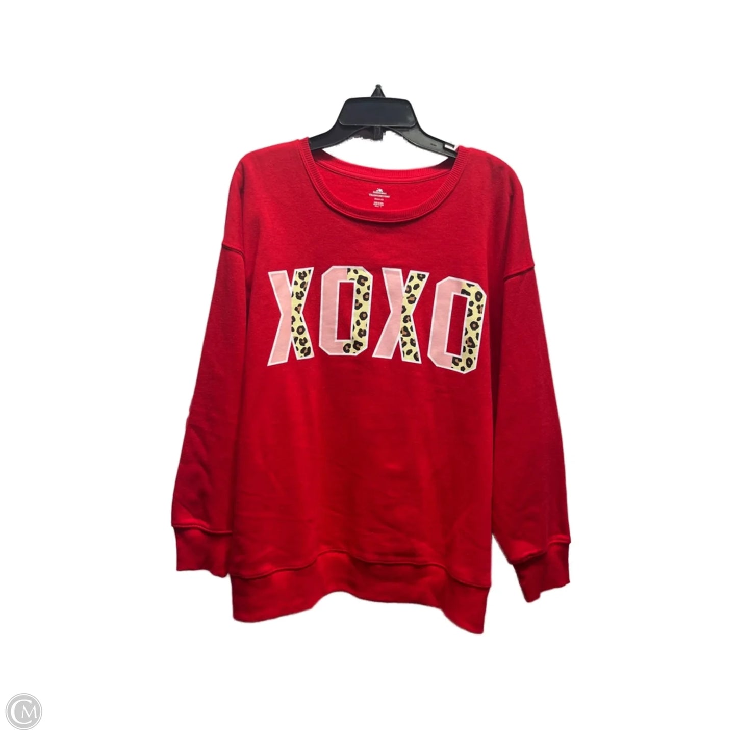 Sweatshirt Crewneck By Clothes Mentor In Red, Size: Xl
