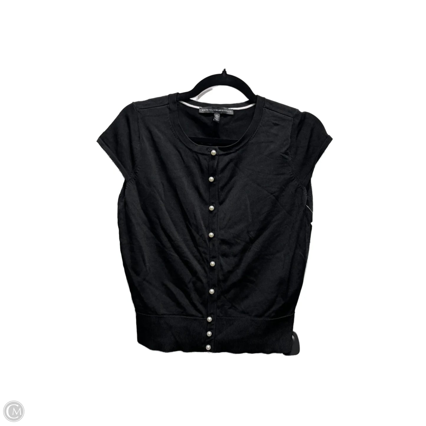 Sweater Short Sleeve By White House Black Market In Black, Size: S