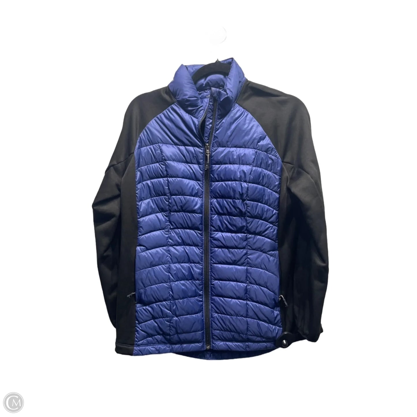 Jacket Puffer & Quilted By 32 Degrees In Black & Blue, Size: L