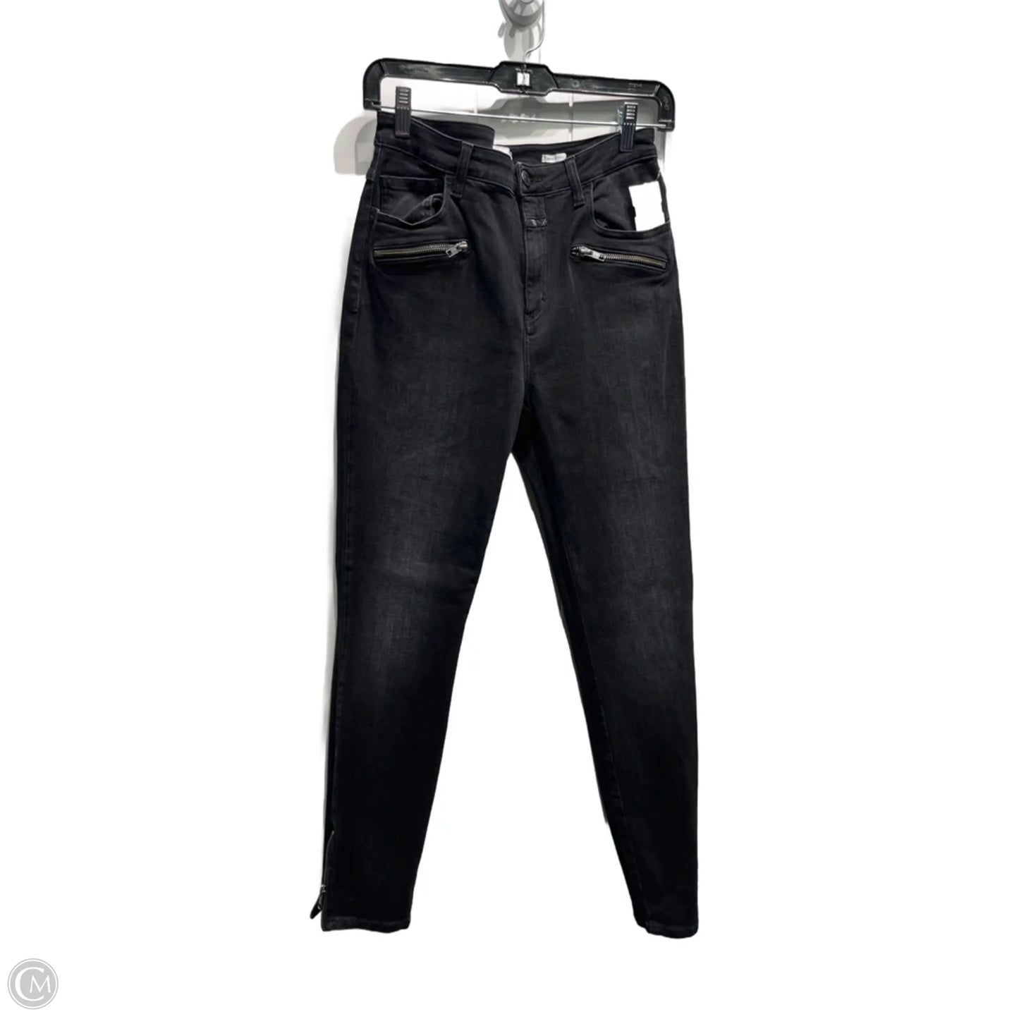 Jeans Straight By Closed In Black Denim, Size: 10