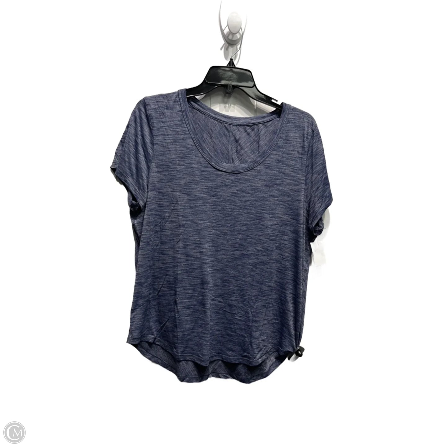 Athletic Top Short Sleeve By Lululemon In Blue, Size: M