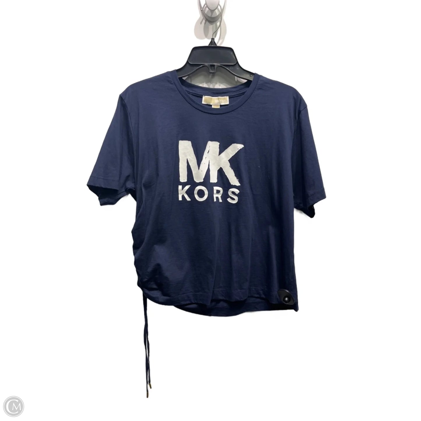 Top Short Sleeve By Michael By Michael Kors In Navy, Size: Xl