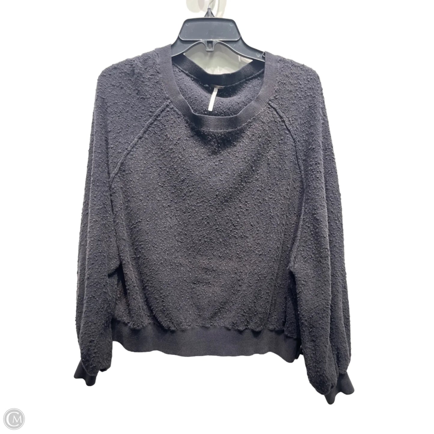 Sweatshirt Crewneck By Free People In Black, Size: M