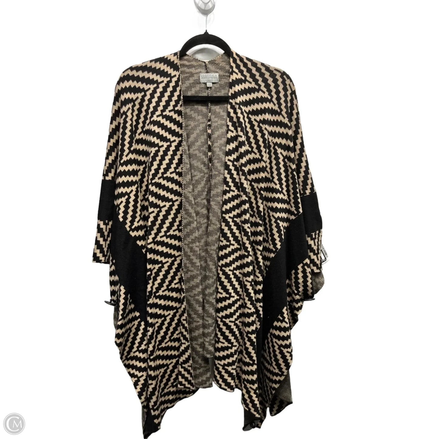 Sweater Cardigan By Joseph A. In Black & Brown, Size: S