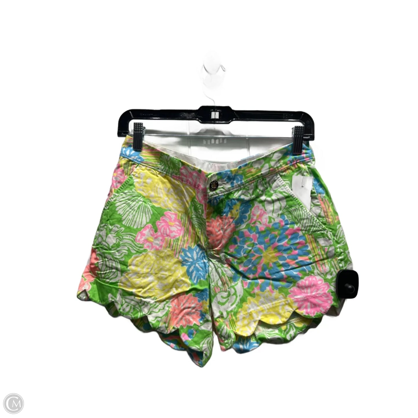 Shorts Designer By Lilly Pulitzer In Blue & Yellow, Size: 2