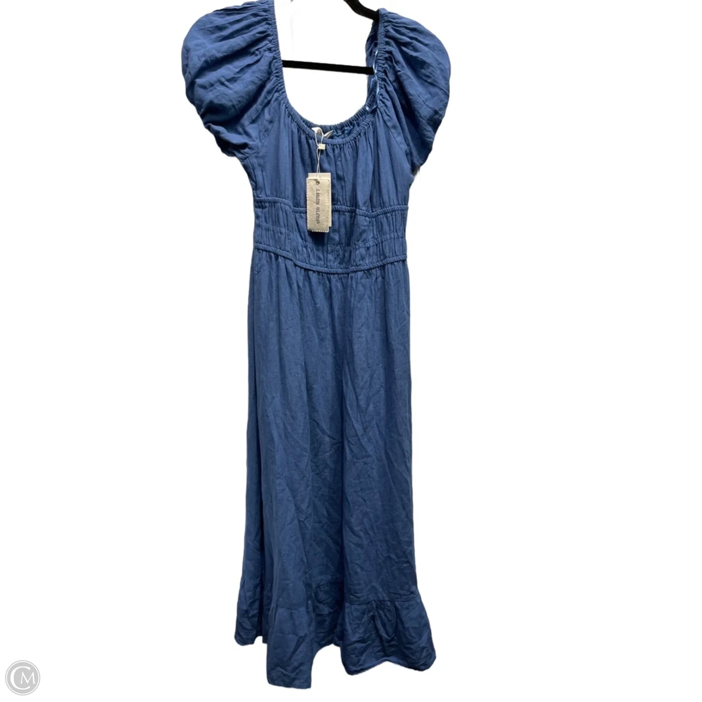 Dress Casual Midi By Sim and Sam In Blue, Size: L