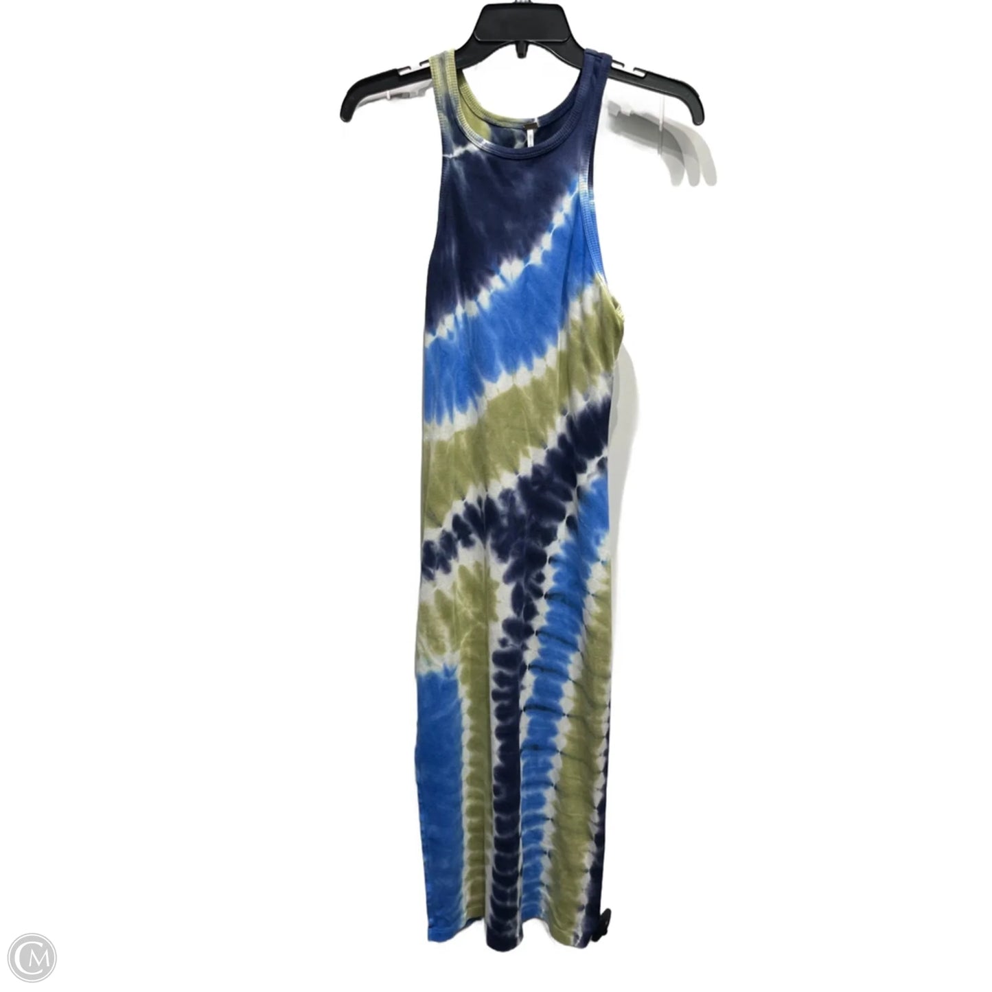 Dress Casual Maxi By Free People In Blue & Green, Size: M
