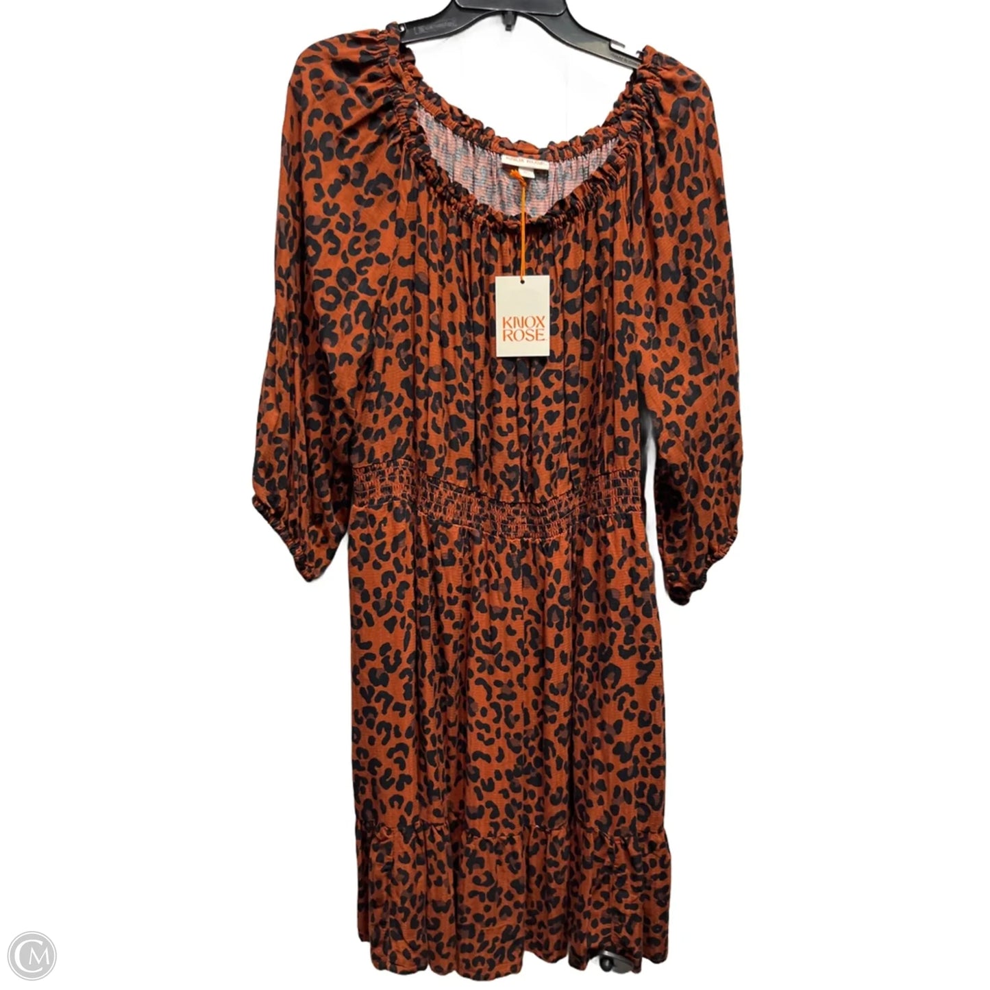 Dress Casual Short By Knox Rose In Black & Brown, Size: Xxl