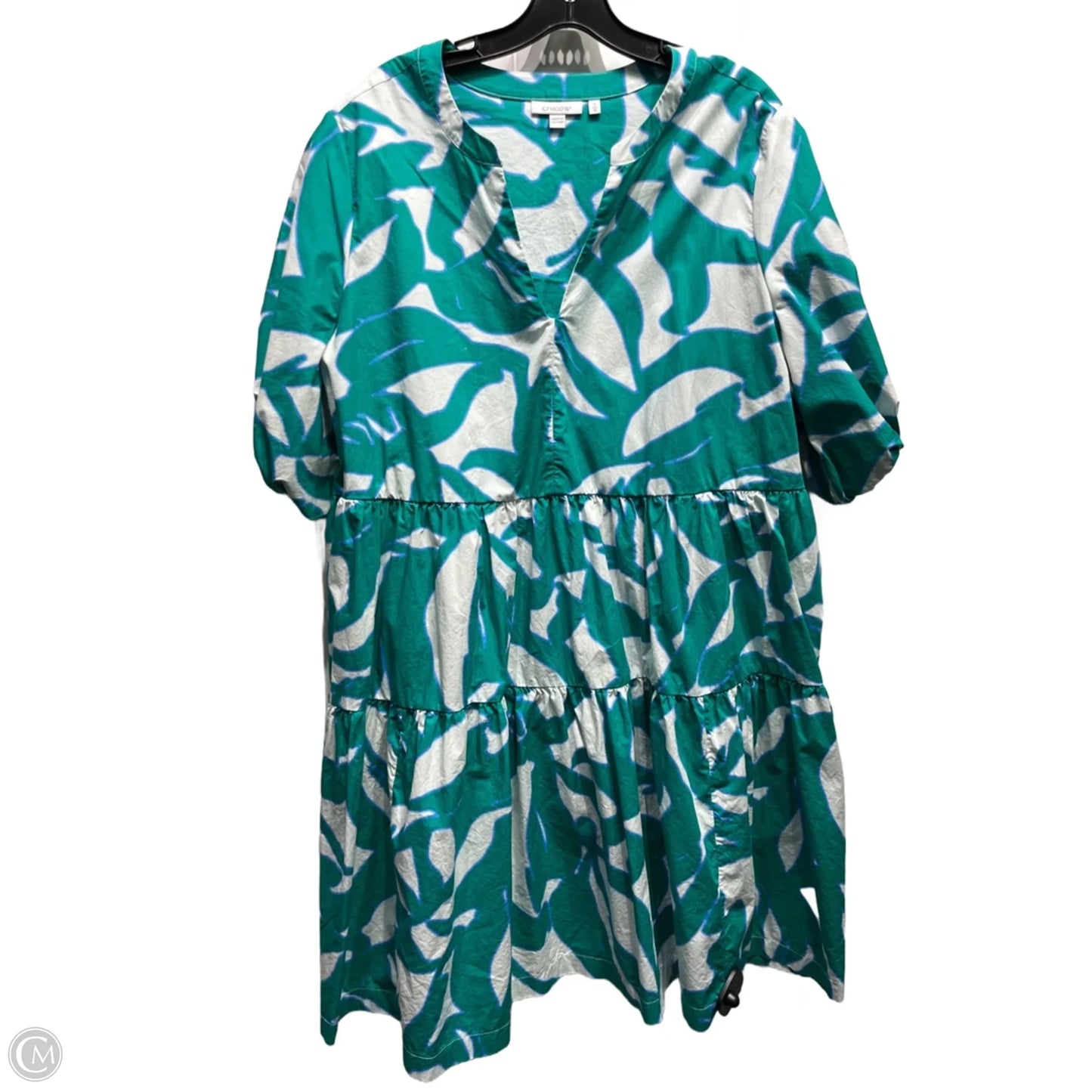 Dress Casual Short By Chicos In Green, Size: Xl